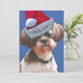 クリスマスシーズー（犬）Tzu 10 pkカード シーズンカード (スタンド正面)