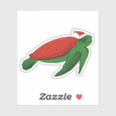 クリスマスシータートルステッカー シール (シート)