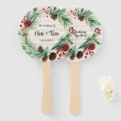 クリスマスシート音楽レッドベリーリース結婚ズ ハンドファン (正面&裏面)