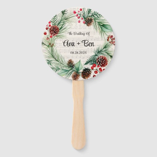 クリスマスシート音楽レッドベリーリース結婚ズ ハンドファン (正面)