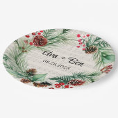 クリスマスシート音楽レッドベリーリース結婚ズ ペーパープレート (アングル)