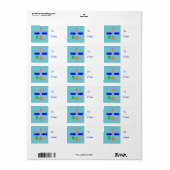 クリスマスシービュレーツパーソナルプレゼントラベル ラベル (フルシート)