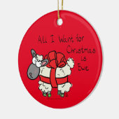 クリスマスシープキッズ漫画 セラミックオーナメント (左)