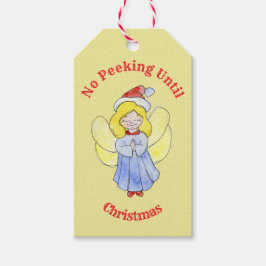 クリスマスシープギフトTまで覗き見なし ギフトタグ