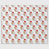 クリスマスシープクラフトまたはギフトラッピング紙 ラッピングペーパー (フラット)