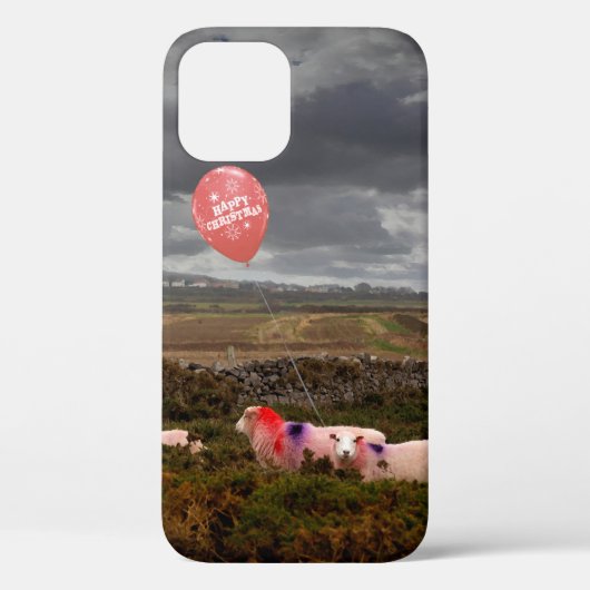 クリスマスシープケースメイトiPhoneケース Case-Mate iPhoneケース (裏面)