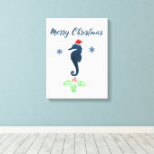 クリスマスシーホース キャンバスプリント (インサイチュ (ウッドフロア))