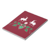 クリスマスシームレスパターン ノートパッド (回転)