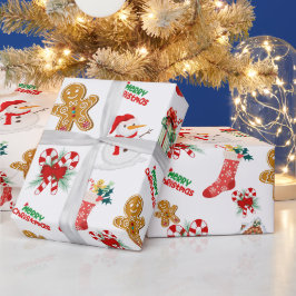 クリスマスシームレスパターン ラッピングペーパー