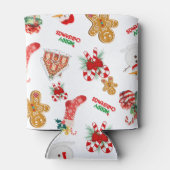 クリスマスシームレスパターン 缶クーラー (裏面)