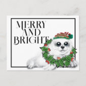 クリスマスシールアップ、フェスティバル北極動物 ポストカード (正面)