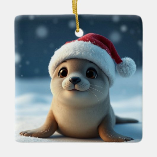 クリスマスシールオーナメント セラミックオーナメント (正面)