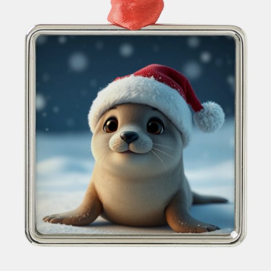 クリスマスシールオーナメント メタルオーナメント (正面)