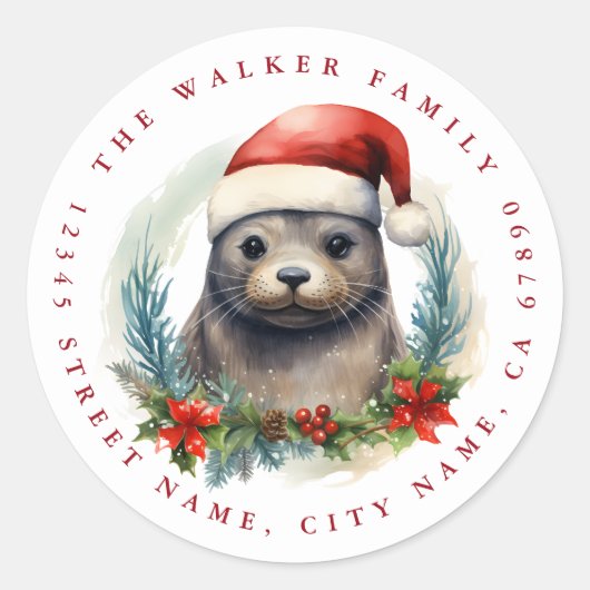 クリスマスシールラウンドシール ラウンドシール (正面)