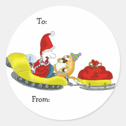 クリスマスシール ラウンドシール (正面)