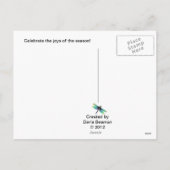 クリスマスシーンの検索とカラー設定 シーズンポストカード (裏面)