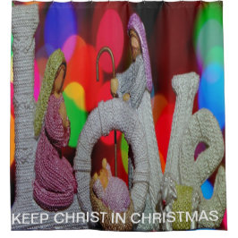 クリスマスシーンを愛する出生の本質 シャワーカーテン