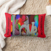 クリスマスシーンを愛する出生の本質 ランバークッション (ブランケット)