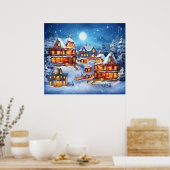 クリスマスシーンアートポスター ポスター (キッチン)