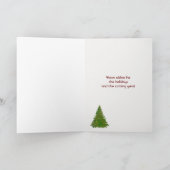 クリスマスシーンエンジェルロックフェラープラザNYC シーズンカード (内部)