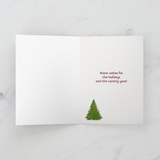 クリスマスシーンエンジェルロックフェラープラザNYC シーズンカード (内部)