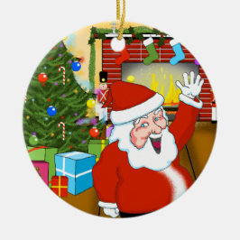 クリスマスシーンクリスマス飾り セラミックオーナメント