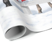 クリスマスシーンベイバックスキンズアップルグレイ馬 ラッピングペーパー (ロールコーナー)