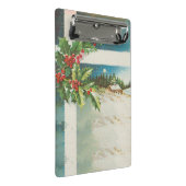 クリスマスシーンホリー雪の冬 ミニクリップボード (アングル)