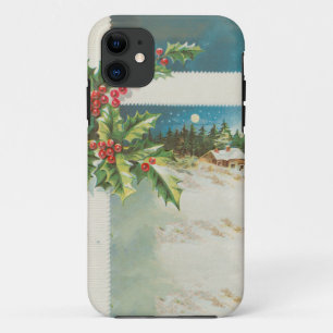 クリスマスシーンホリー雪の冬 iPhone 11 ケース