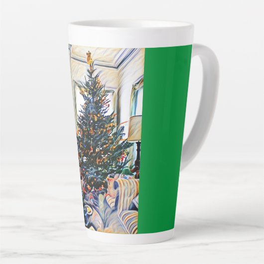 クリスマスシーンラテマグ カフェラテマグ (右アングル)