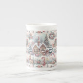 クリスマスシーン壁紙 ボーンチャイナマグカップ (正面)