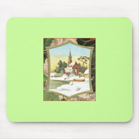 クリスマスシーン マウスパッド (正面)