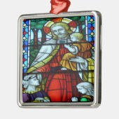 クリスマスシーン メタルオーナメント (左)