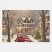 クリスマスシーン ラッピングペーパーシート (正面)