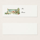 クリスマスシーン – ヴィンテージギフトカード (正面&裏面)