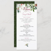 クリスマスシー結婚ズメニュー メニュー (正面/裏面)