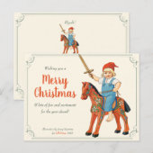 クリスマスジェニーニストロムリル – ニッセ乗馬CC0311 ポストカード (正面/裏面)