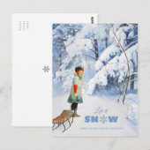 クリスマスジェニーニストローム雪を降らせるCC0118 ポストカード (正面/裏面)