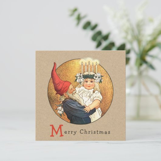 クリスマスジェニーニュストレムトムテ&ルシアCC1187 シーズンカード (スタンド正面)