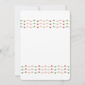 クリスマスジェンダーが招待を明らかにする 招待状 (裏面)