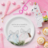 クリスマスジェンダーが赤ちゃんシャワーを明らかにする紙プレート ペーパープレート (パーティー)