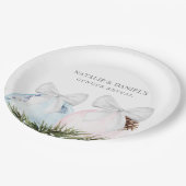 クリスマスジェンダーが赤ちゃんシャワーを明らかにする紙プレート ペーパープレート (アングル)