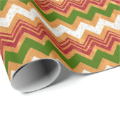 クリスマスジグザグパターン ラッピングペーパー (ロールコーナー)