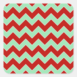 クリスマスジグザグ スクエアシール