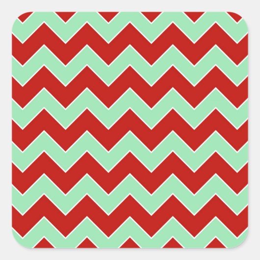 クリスマスジグザグ スクエアシール (正面)