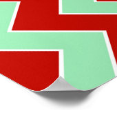 クリスマスジグザグ ポスター (角)