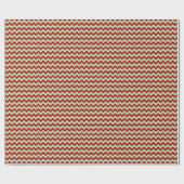 クリスマスジグザグ ラッピングペーパー (フラット)