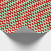 クリスマスジグザグ ラッピングペーパー (角)