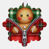 クリスマスジッパージンジャーパン オーナメントカード (正面)