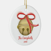 クリスマスジメリーンルベルフォトホリデーカワイイ セラミックオーナメント (右)